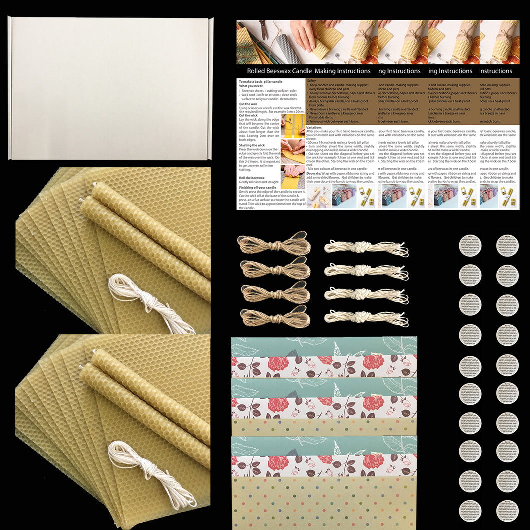 Group Bees Wax Candle Making Kit - Suitable for 20 participants or more